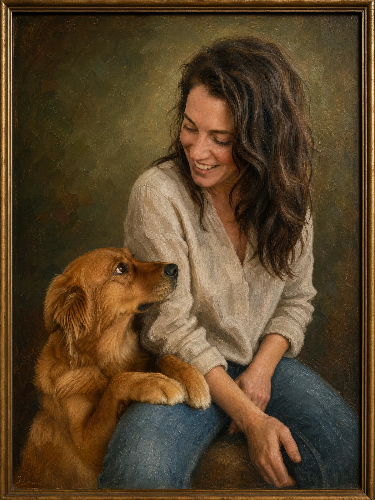 The finished portrait